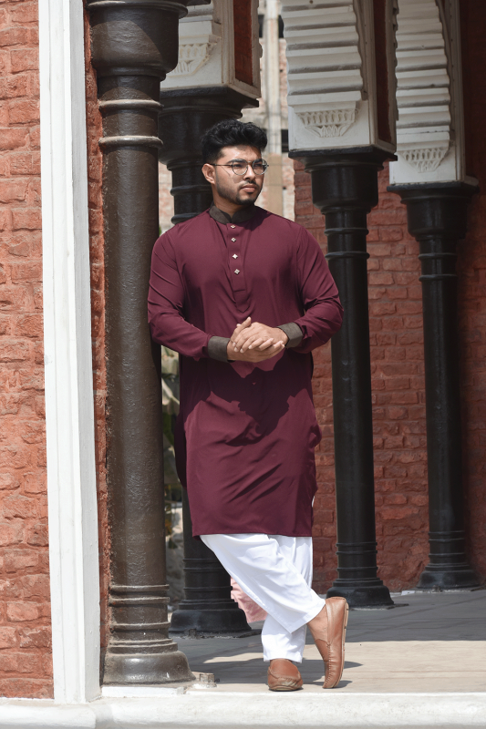 Premium Panjabi - Maroon