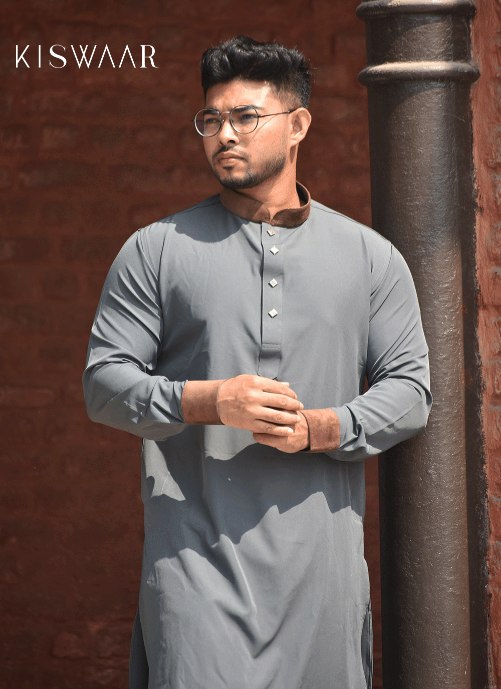 Premium Panjabi - Slate Gray